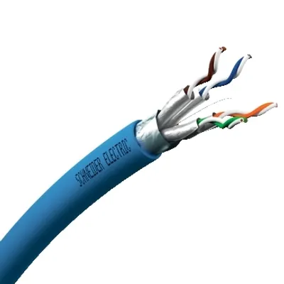 Copper LAN cable, Actassi, F/FTP, 4P, Cat7A, Euroclass D, 1GHz, LSZH, 500m