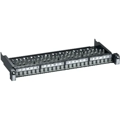 Actassi 19-C Patch Panel Sliding Evo 19" 1U 24pt SLIM FTP/STP Empty