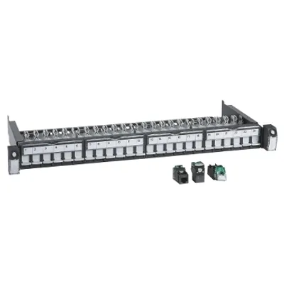 Actassi 19-C Patch Panel Sliding Evo 19" 1U 24pt S-One UTP Cat5e