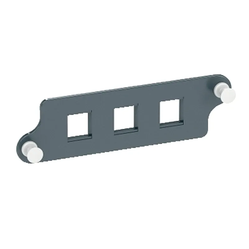 Actassi 19-C Fibre Optic Front Adapters Plate suit 3 x LC Dplx MM Adapters