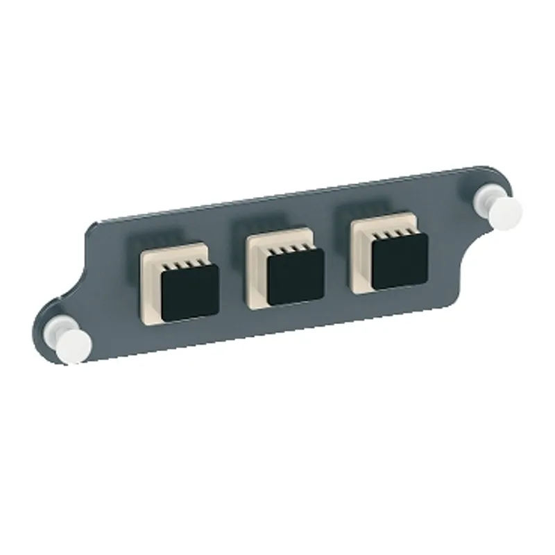 Actassi 19-C Fibre Optic Front Adapters Plate with 3 x LC Dplx Adapters