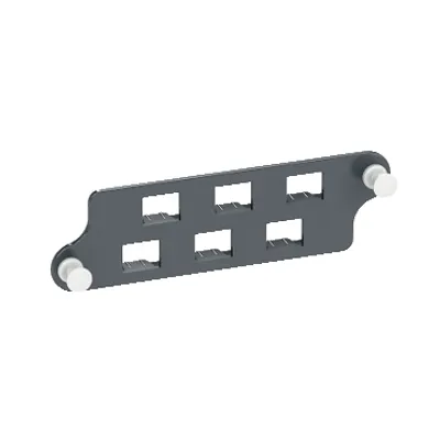 Actassi 19-C Fibre Optic Front Adapters Plate suit 6 x LC Dplx MM Adapters