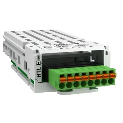 High threshold logic encoder interface module, Altivar, 12 to 24V, 0.1 to 0.2A, 1 removable spring connector