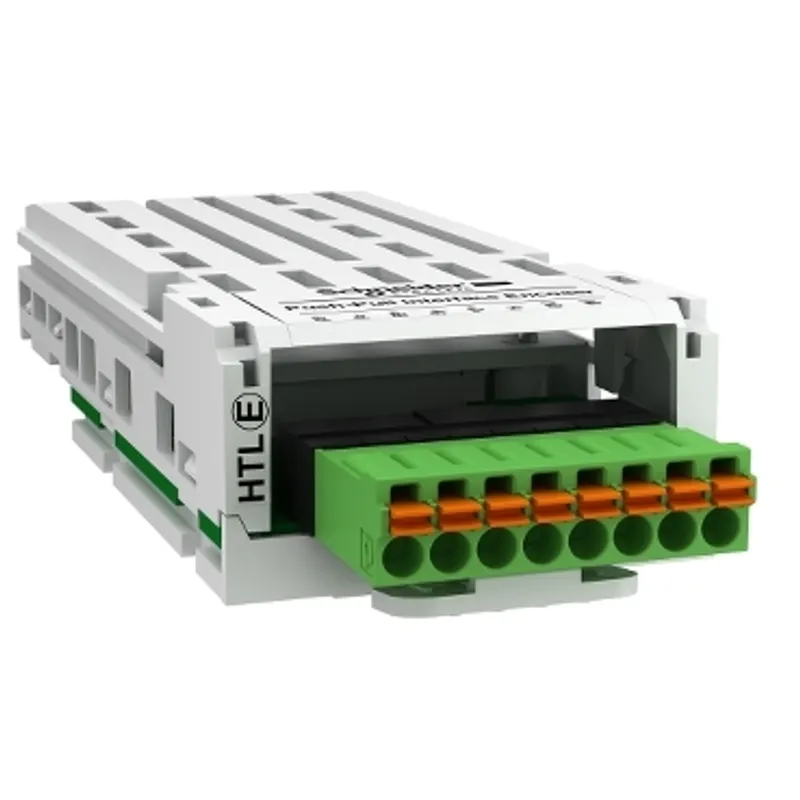High threshold logic encoder interface module, Altivar, 12 to 24V, 0.1 to 0.2A, 1 removable spring connector