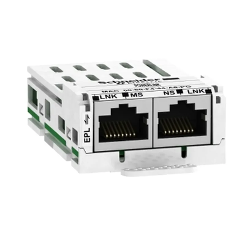 communication module Ethernet Powerlink, Altivar, 10/100Mbps, 2 x RJ45 connectors — photo 1 of 7