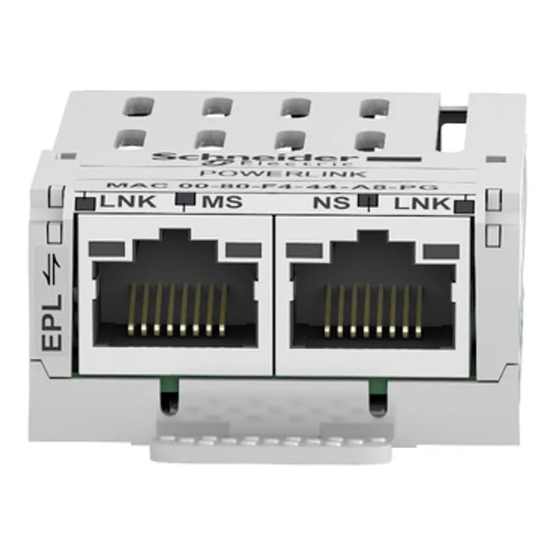 communication module Ethernet Powerlink, Altivar, 10/100Mbps, 2 x RJ45 connectors — photo 2 of 7