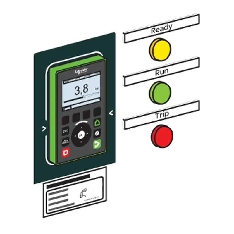 indicator lamps on front door, Altivar Process ATV600, Altivar Process ATV900, for Drive Systems