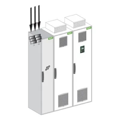 connection enclosure cable from top, Altivar Process ATV600, Altivar Process ATV900, for Drive Systems 110 to 315kW