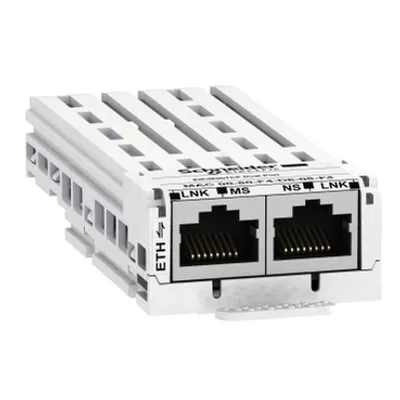 communication module Modbus TCP/EtherNet IP, Altivar, 10/100Mbps, 2 x RJ45 connectors