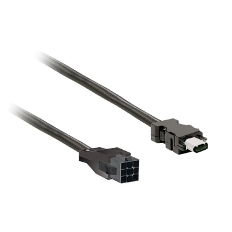 power cable 3m shielded 4x 0,82mm², BCH2 leads connection