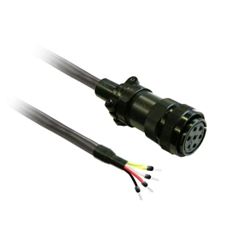 power cable 5m shielded 4x 1,3mm², BCH2 MIL connector