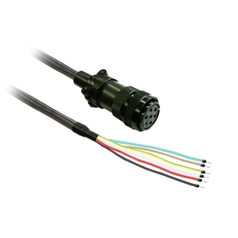 power cable 5m shielded 4x 1,3mm², BCH2 brake MIL connector