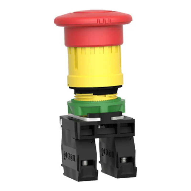 Emergency stop switching off, Harmony XB5, plastic, red mushroom 40mm, 22mm, trigger latching turn to release, 1NO+1NC — photo 10 of 11