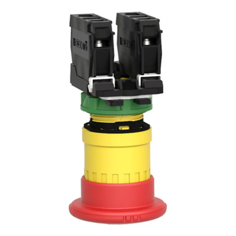 Emergency stop switching off, Harmony XB5, plastic, red mushroom 40mm, 22mm, trigger latching turn to release, 1NO+1NC — photo 9 of 11