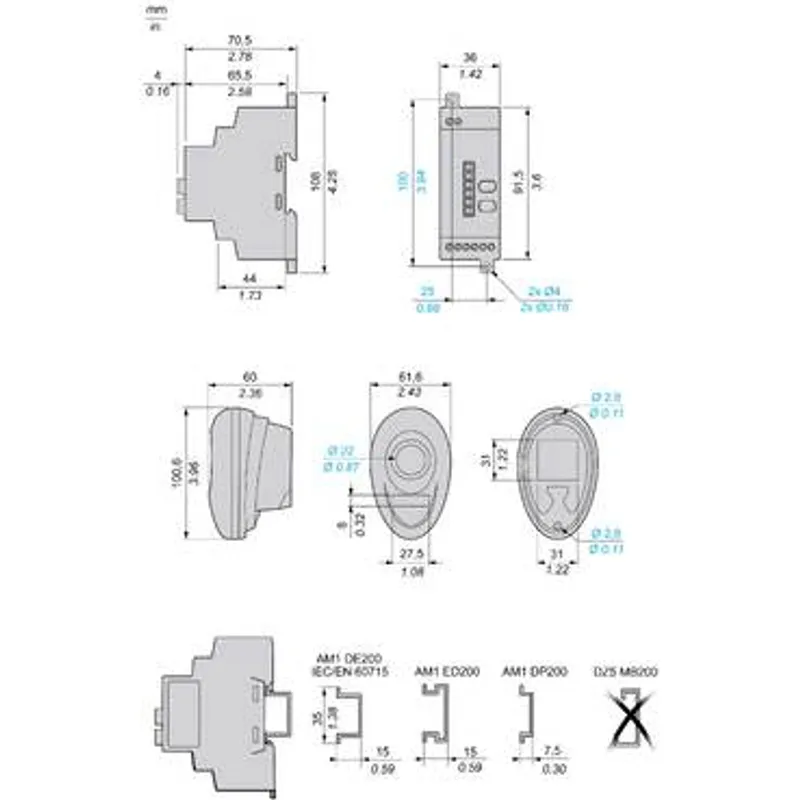 Pack with 1 wireless push button + 1 configurable receiver + 1 set of 10 colored caps, Harmony XB5, plastic, 22mm, 24...240V AC DC — photo 2 of 9