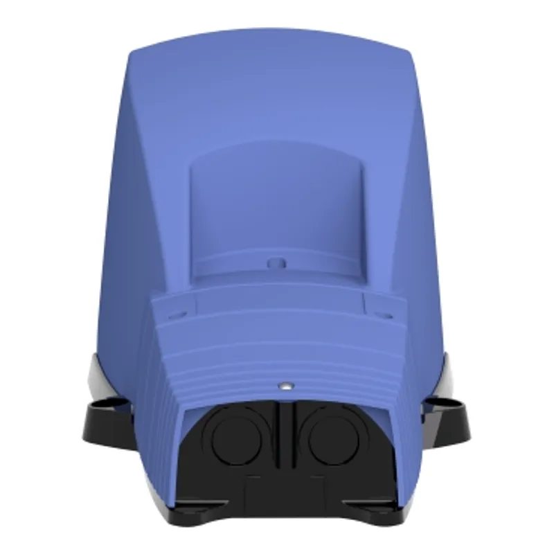 Single foot switch, Harmony XPE, plastic, blue, with cover, 1 step, 2 contacts 1NC+NO, IP66 — photo 4 of 9