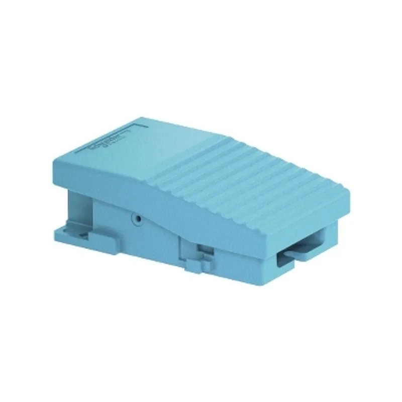 Single foot switch, Harmony XPE, metal, blue, without cover, 1 step, 1 contact 1NC+NO, IP66 — photo 1 of 8