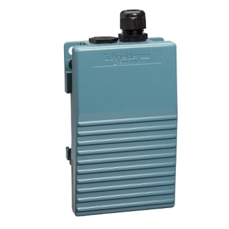 Single foot switch, Harmony XPE, metal, blue, without cover, 1 step, 2 contacts 1NC+NO, IP66 — photo 1 of 8