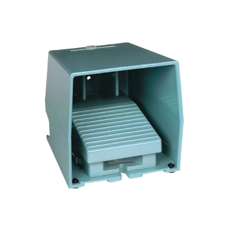 Single foot switch, Harmony XPE, metal, blue, with cover, 1 step, 1 contact 1NC+NO, IP66 — photo 1 of 7