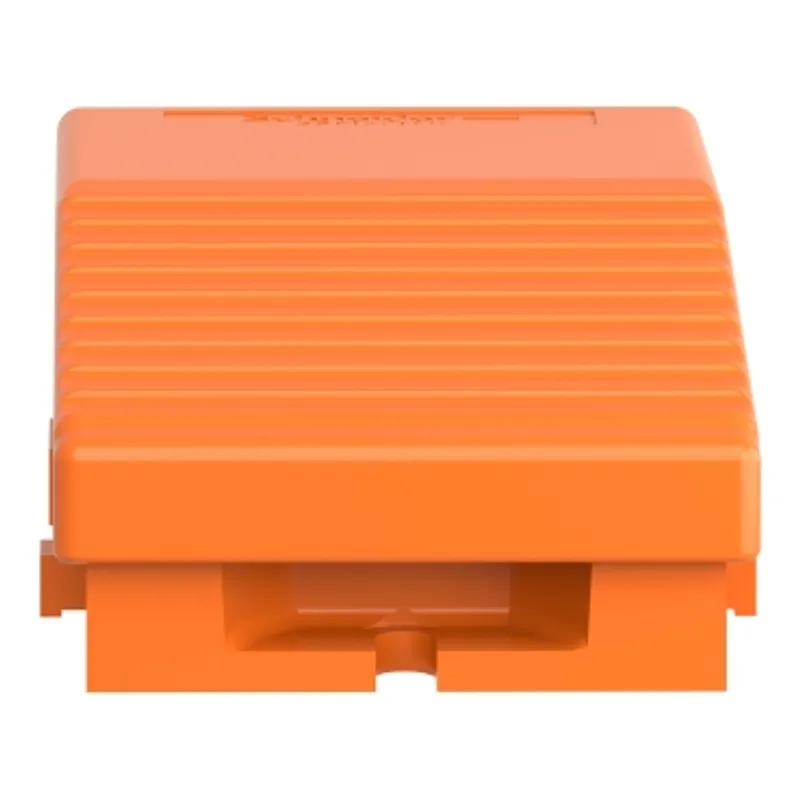 Single foot switch, Harmony XPE, metal, orange, without cover, 2 steps, 2 contacts 1NC+NO, IP66 — photo 5 of 8