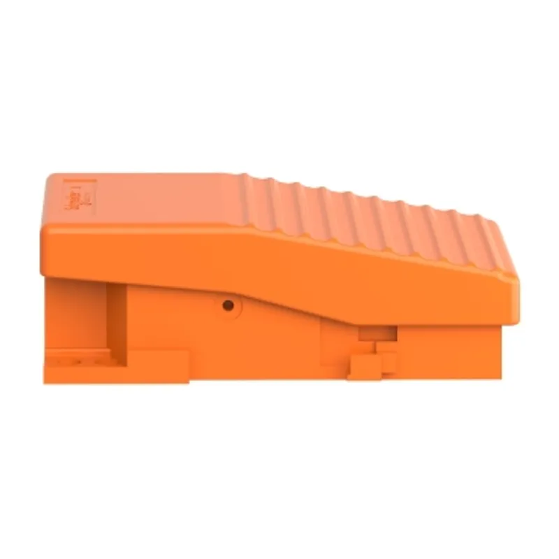 Single foot switch, Harmony XPE, metal, orange, without cover, 2 steps, 2 contacts 1NC+NO, IP66 — photo 6 of 8