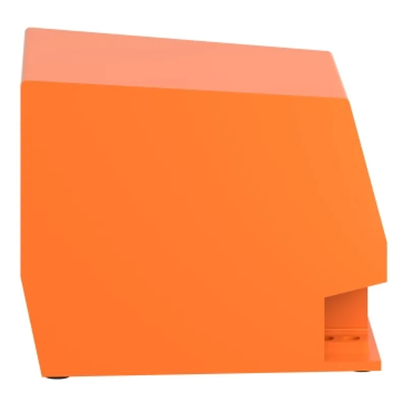 Single foot switch, Harmony XPE, metal, orange, with cover, trigger mechanism, 1 step, 2 contacts 1NC+NO, IP66 — photo 5 of 9