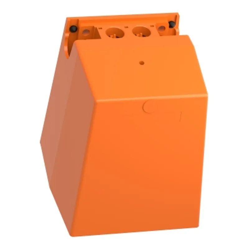 Single foot switch, Harmony XPE, metal, orange, with cover, 2 steps, 2 contacts 1NC+NO, IP66 — photo 7 of 9