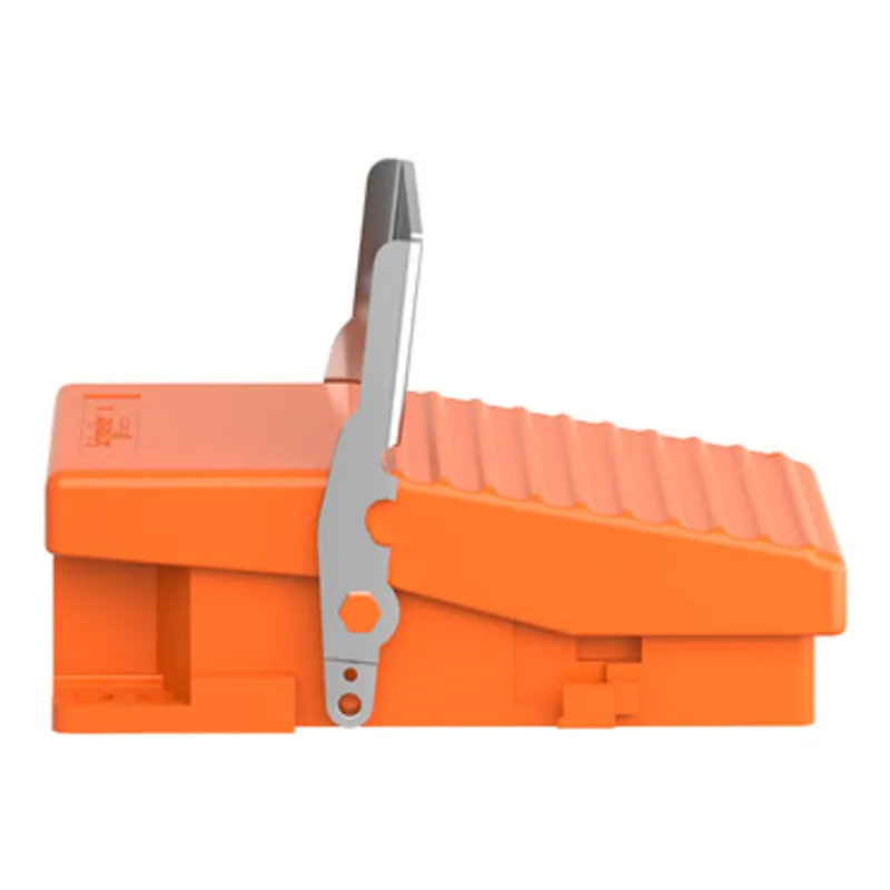 Single foot switch, Harmony XPE, metal, orange, without cover, trigger mechanism, 1 step, 1 contact 1NC+NO, IP66 — photo 3 of 8