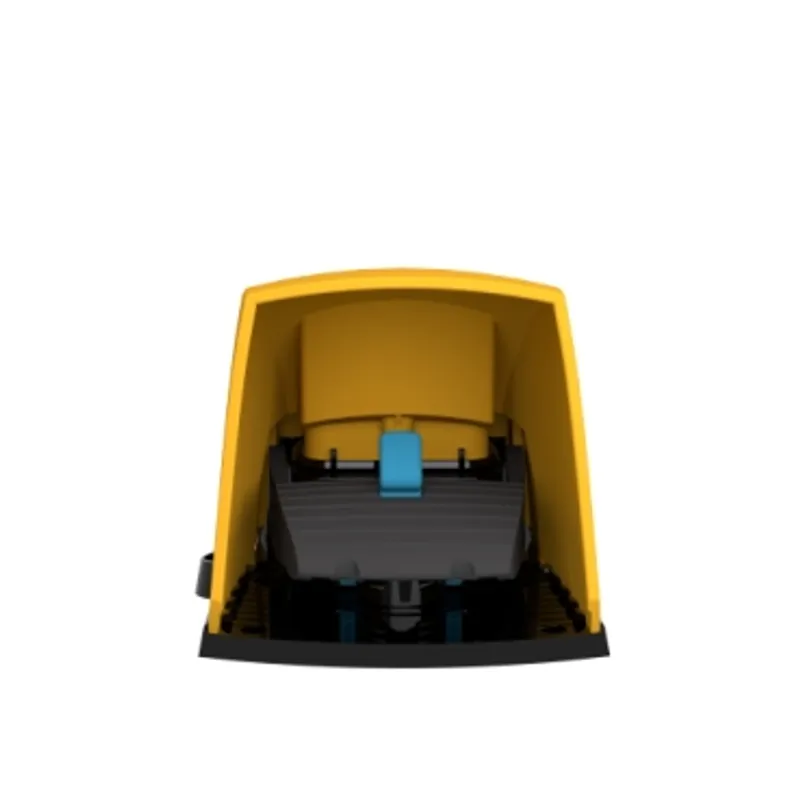 Single foot switch, Harmony XPE, plastic, yellow, with cover, 1 step, 1 contact 1NC+NO, IP55 — photo 8 of 9