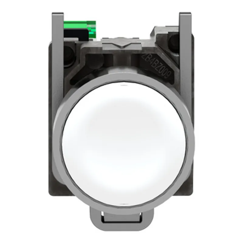 Wireless and batteryless transmitter, Harmony XB5R, push button, metal, white, 22mm, spring return — photo 7 of 13