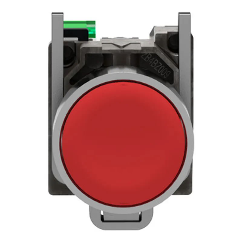 Wireless and batteryless transmitter, Harmony XB5R, push button, metal, red, 22mm, spring return — photo 7 of 12