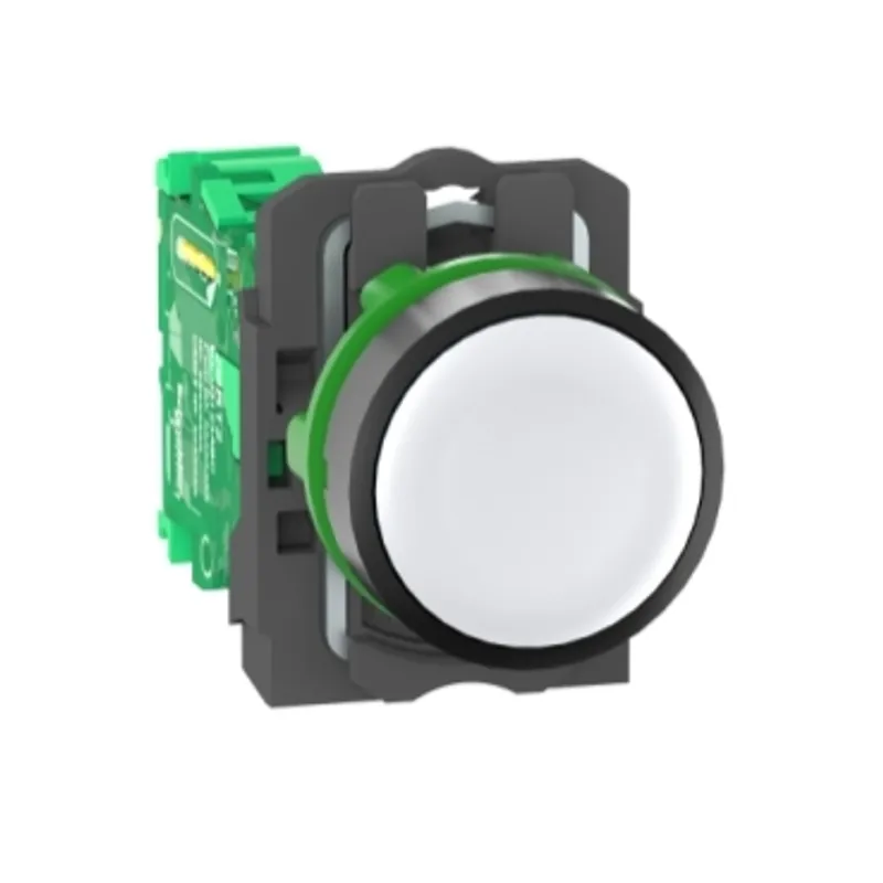 Wireless and batteryless transmitter, Harmony XB5R, push button, plastic, white, 22mm, spring return — photo 1 of 14