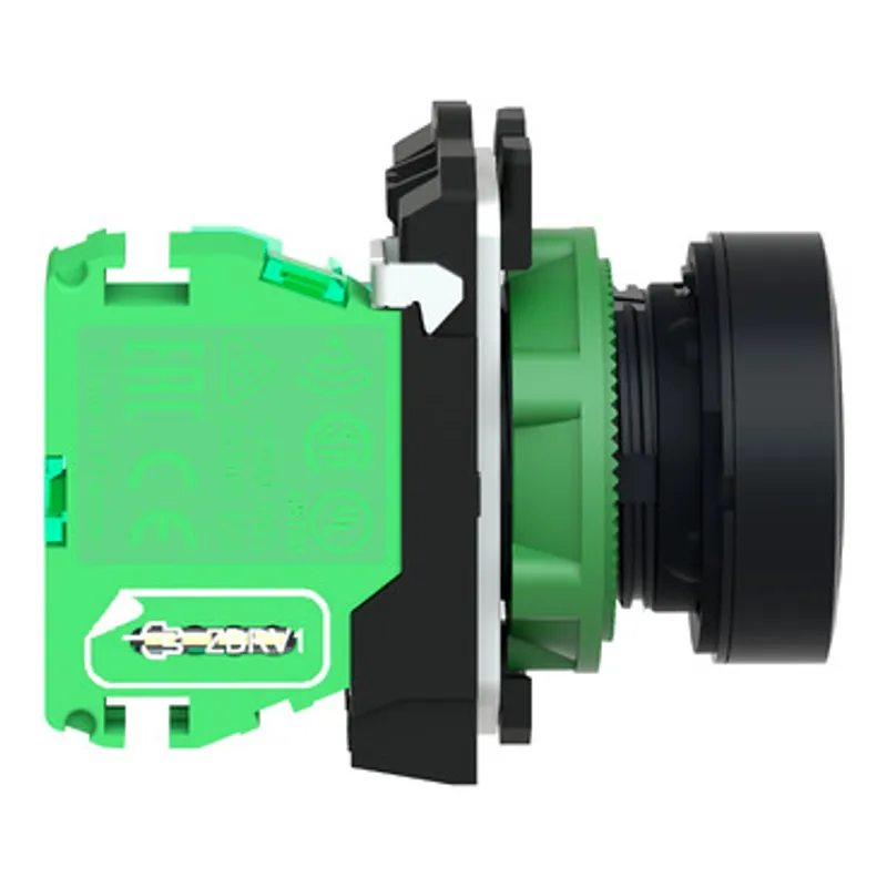 Wireless and batteryless transmitter, Harmony XB5R, push button, plastic, black, 22mm, spring return — photo 7 of 14