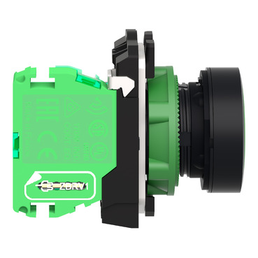 Wireless and batteryless transmitter, Harmony XB5R, push button, plastic, green, 22mm, spring return — photo 10 of 14