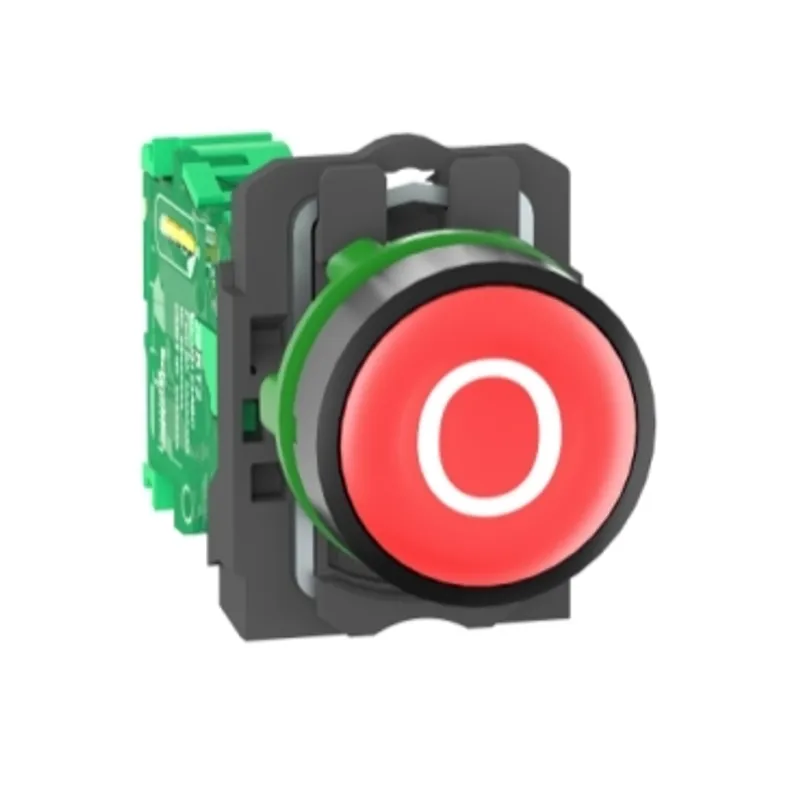 Wireless and batteryless transmitter, Harmony XB5R, push button, plastic, red, 22mm, spring return, marked O — photo 1 of 14