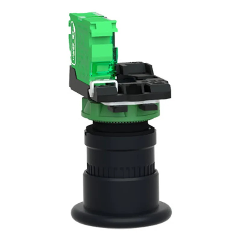 Wireless and batteryless transmitter,transmitter, Harmony XB5R, mushroom head 40mm, plastic, black, 22mm, spring return — photo 10 of 14