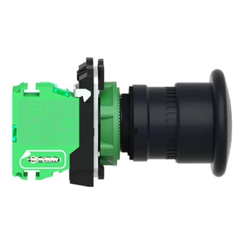 Wireless and batteryless transmitter,transmitter, Harmony XB5R, mushroom head 40mm, plastic, black, 22mm, spring return — photo 6 of 14