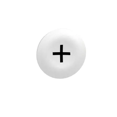 white cap marked + for rectangular multiple-headed pushbutton 22mm