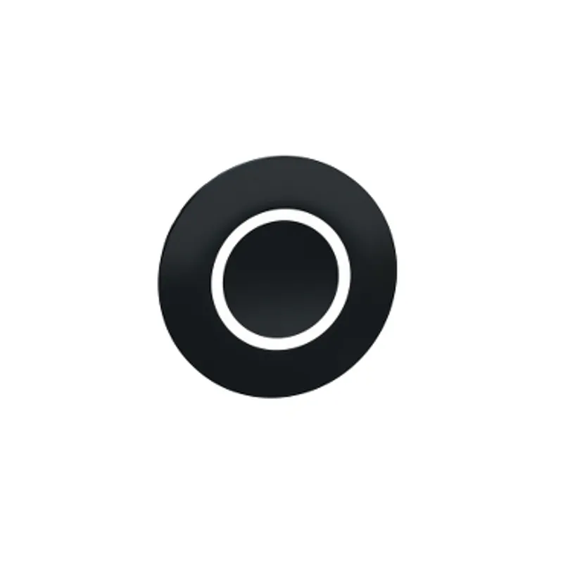 black cap marked O for rectangular multiple-headed pushbutton 22mm