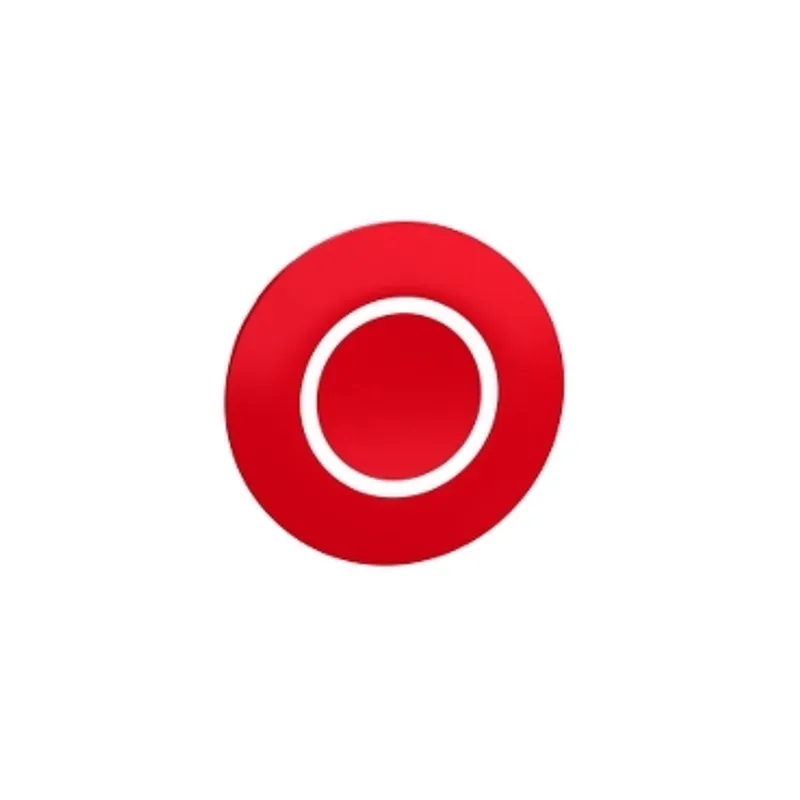 red cap marked O for rectangular multiple-headed pushbutton 22mm