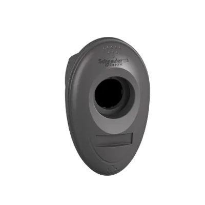 Empty handy box, Harmony XB5R, plastic, dark grey, 1 cut out, 22mm
