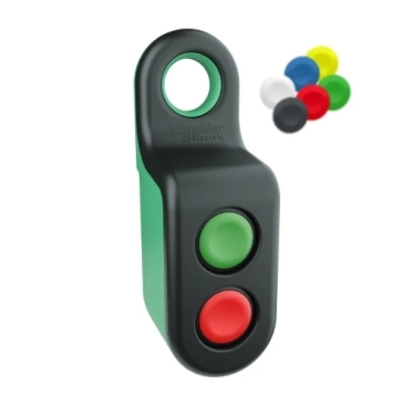 Wireless and batteryless transmitter, Harmony XB5R, plastic, black, 2 simples action — photo 1 of 14