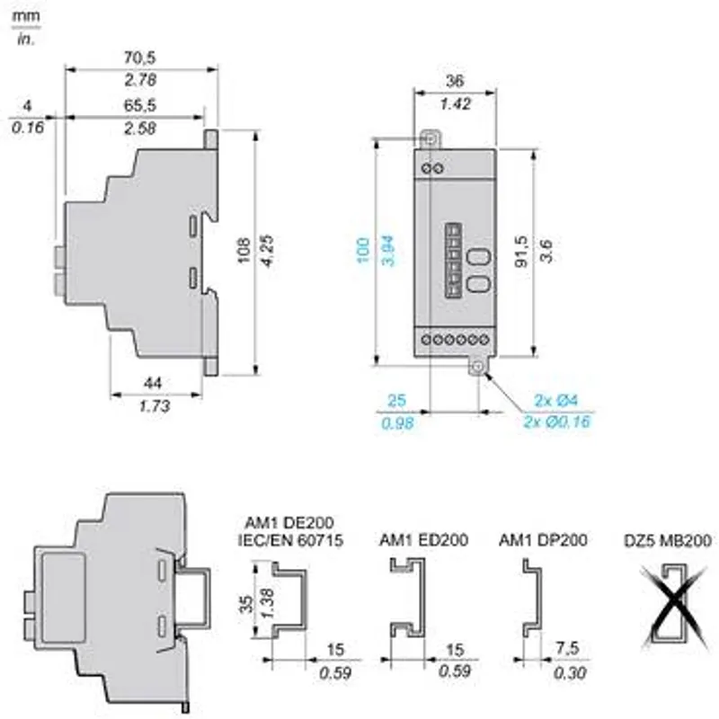 Programmable receiver, Harmony XB5R, 4 PNP, 2 buttons, 6 indicating LEDs, monostable, 24V DC — photo 2 of 15