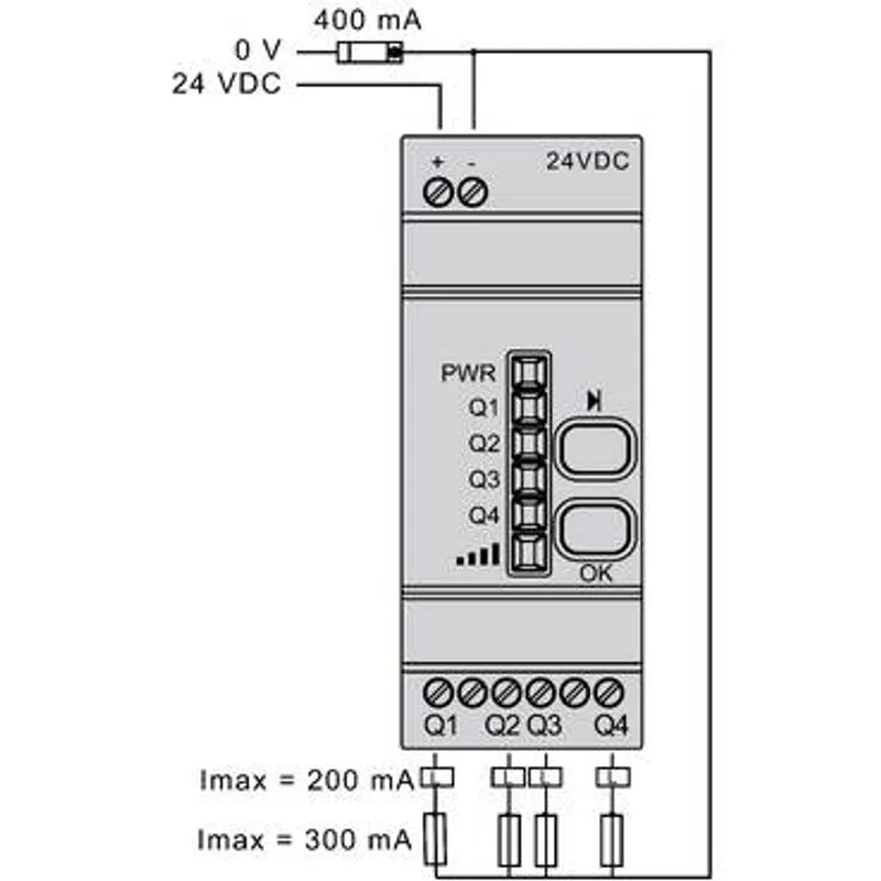 Programmable receiver, Harmony XB5R, 4 PNP, 2 buttons, 6 indicating LEDs, monostable, 24V DC — photo 3 of 15