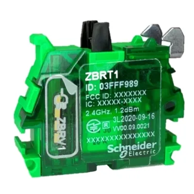 Transmitter for wireless and batteryless push button, Harmony XB5R, plastic, black